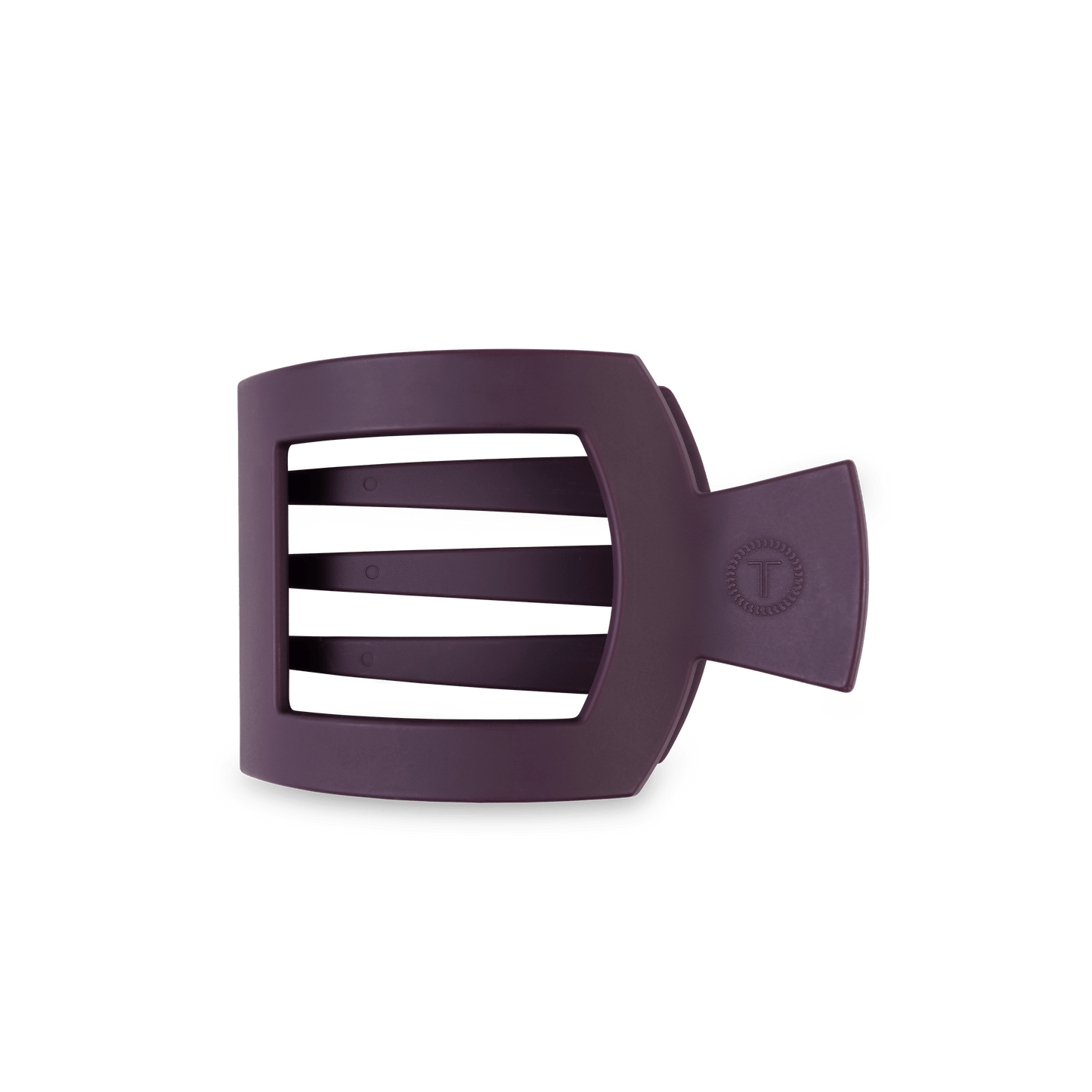 TELETIES - Burgundy Bliss Medium Flat Square Hair Clip in Red - Medium