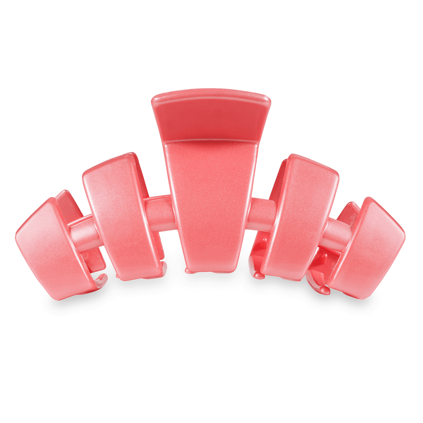 TELETIES - Classic Calming Coral Large Claw Hair Clip in Pink - Large