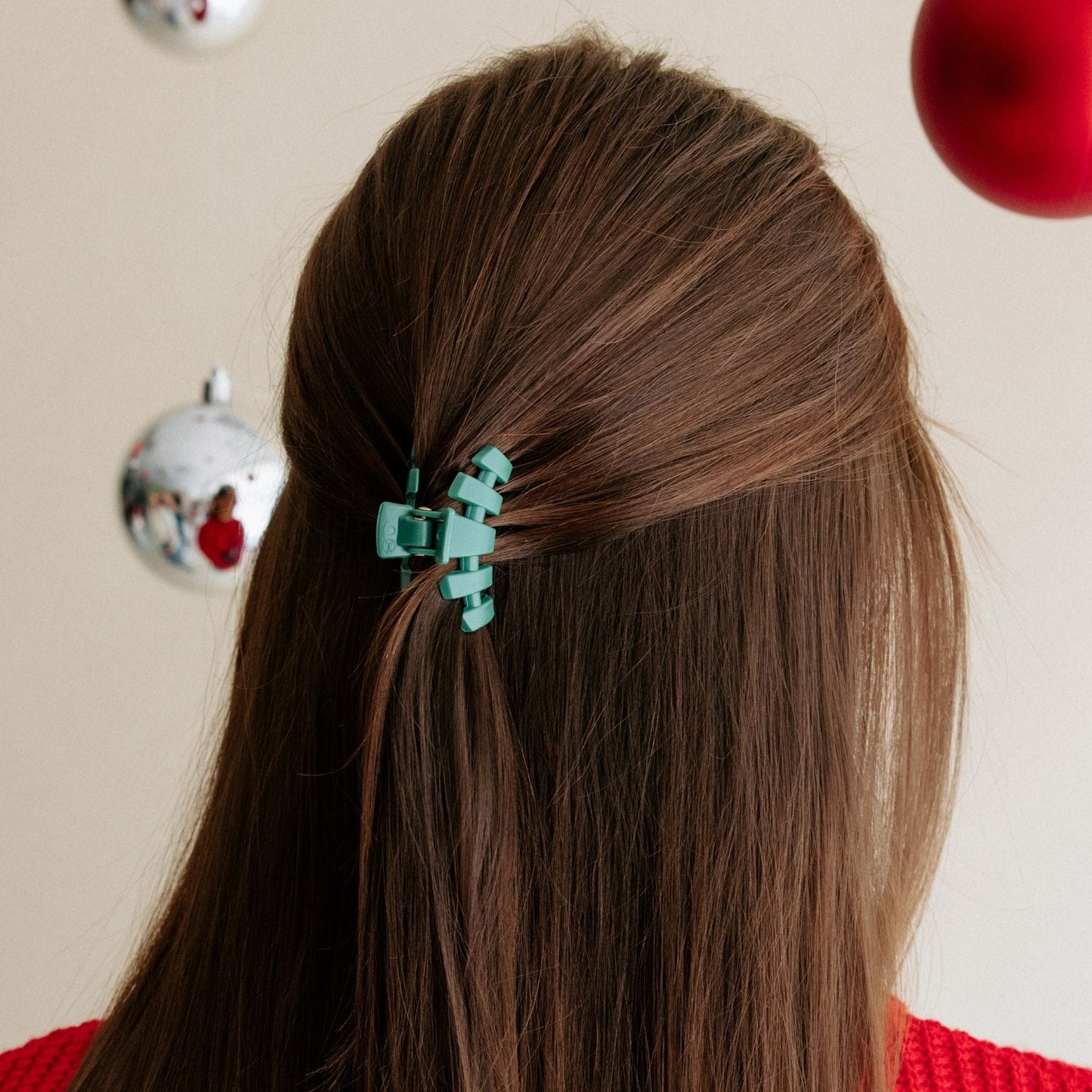 TELETIES - Classic Fir Real Tiny Hair Clip in Green - Tiny
