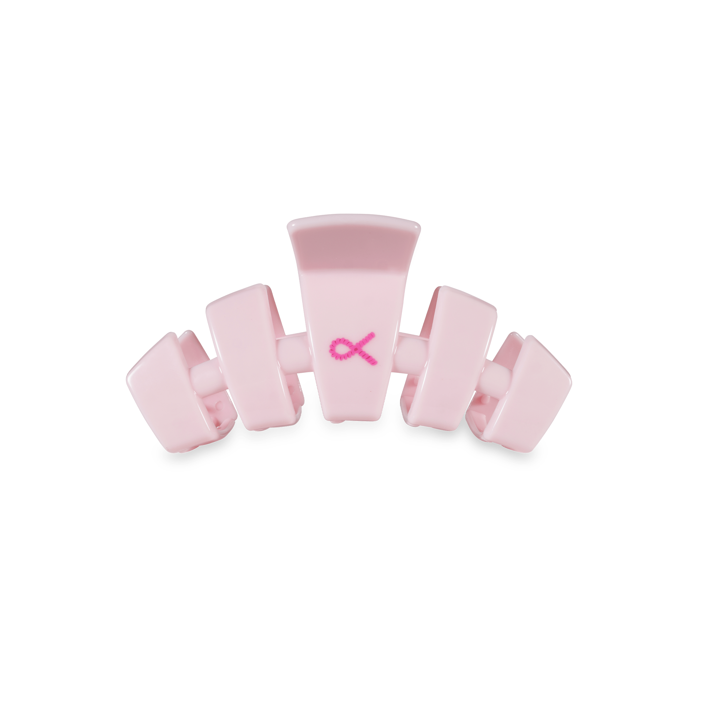 Classic Pink Ribbon Power Small Claw Clip in Pink | TELETIES