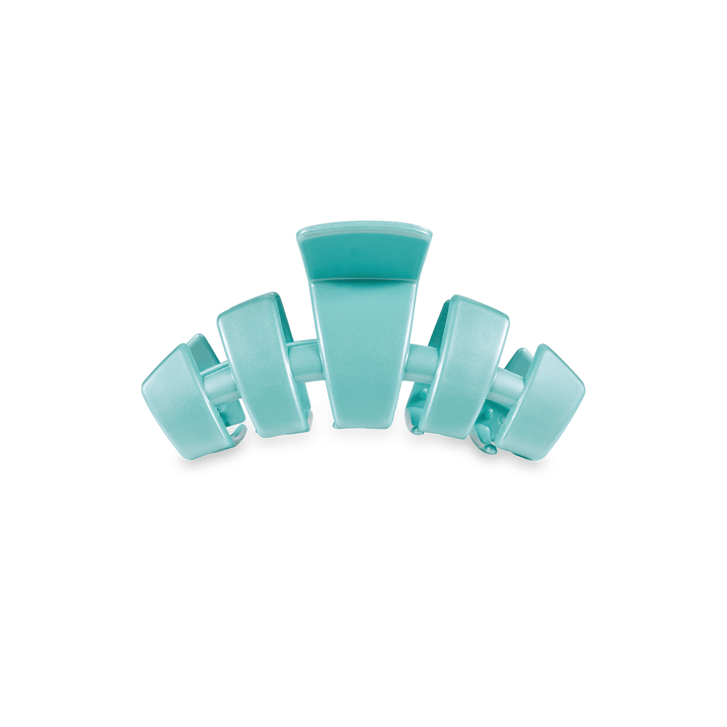 TELETIES - Classic Totally Turquoise Tiny Claw Hair Clip in Blue - Tiny