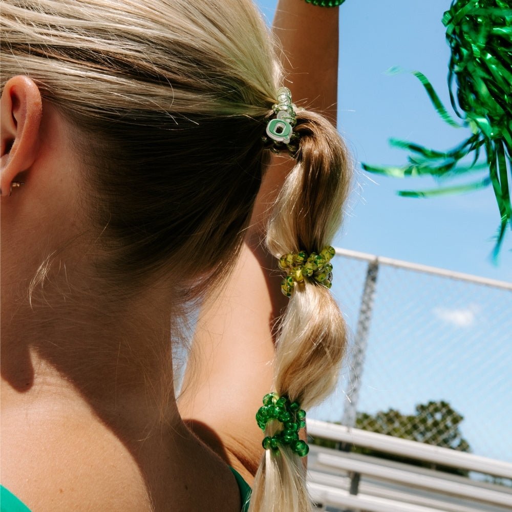 TELETIES - Go Ducks! Small Hair Ties in Green Yellow - Small