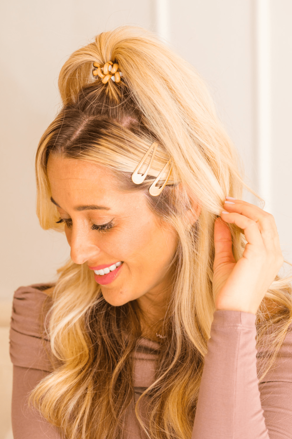 TELETIES - Gold Snap Clip (6Ct) in Gold