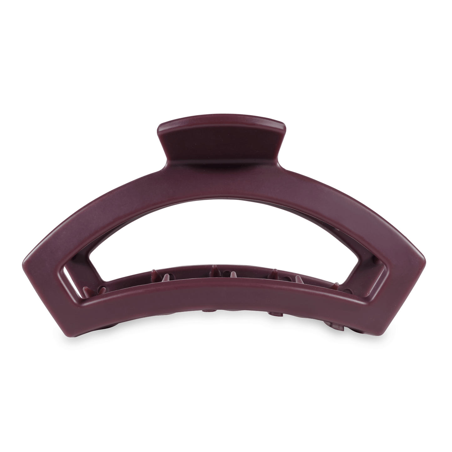 TELETIES - Open Burgundy Bliss Large Claw Hair Clip in Red - Large
