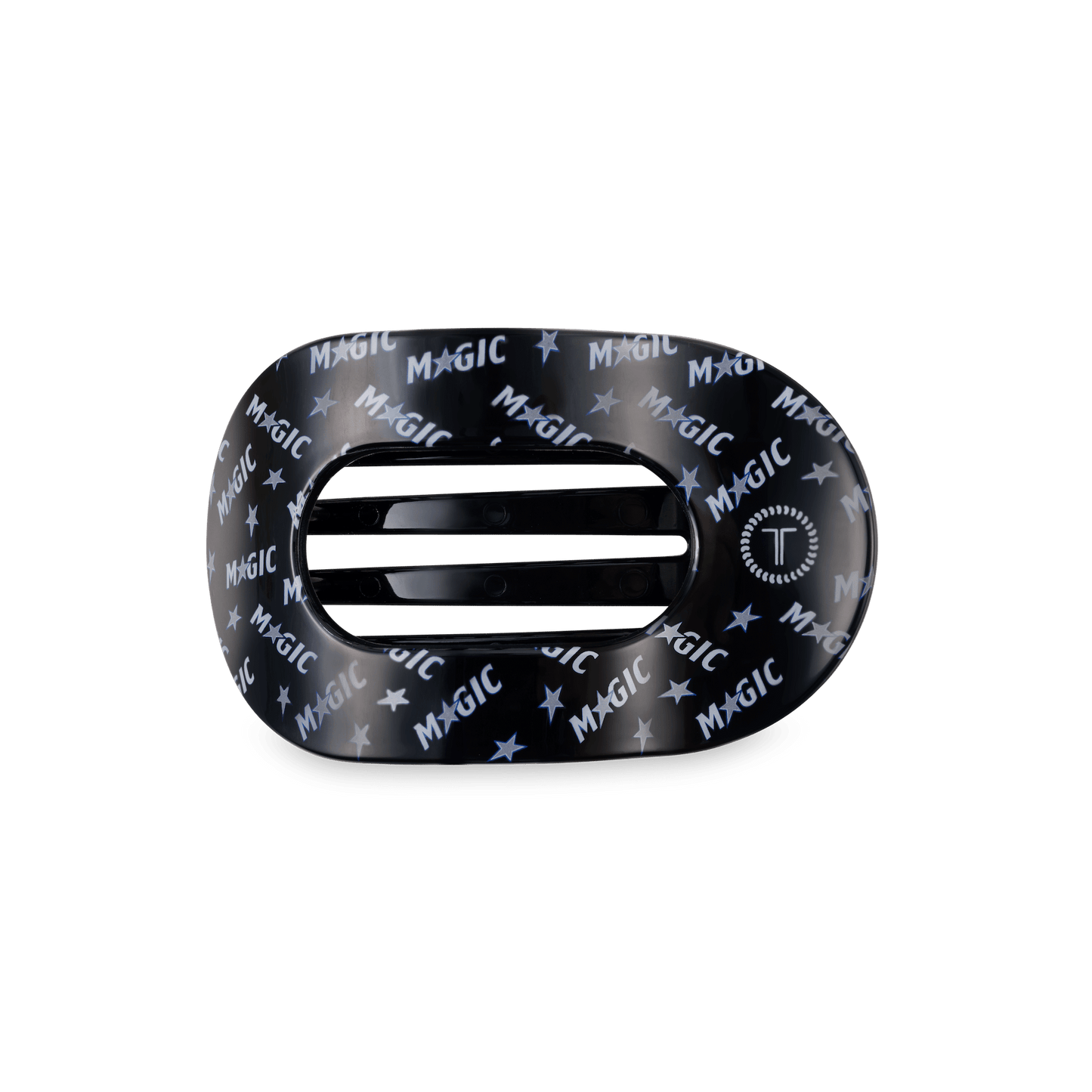 TELETIES - Orlando Magic - Medium Flat Round Hair Clip in Black - Medium