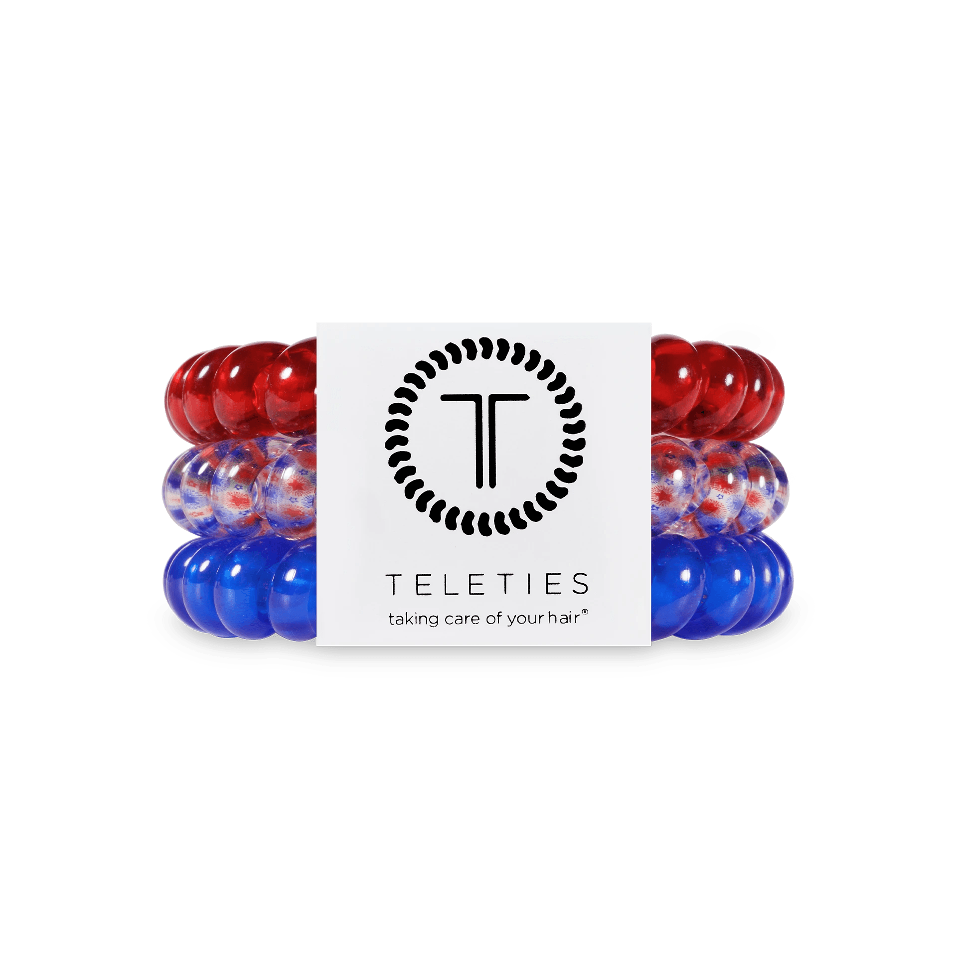 アクセサリー blue.red Patriot Pop Large Hair Ties in Red and Blue | TELETIES