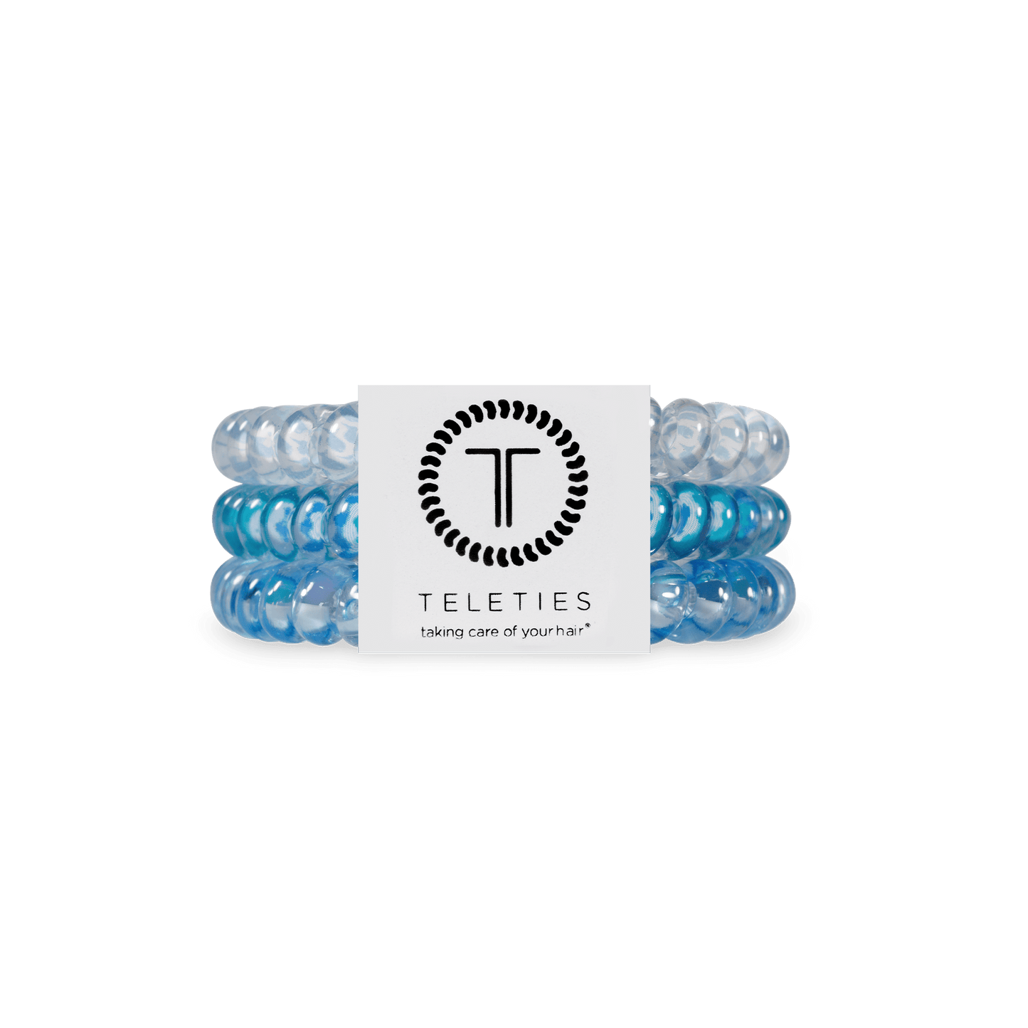 TELETIES - Summer Sky Small Hair Ties in Blue - Small