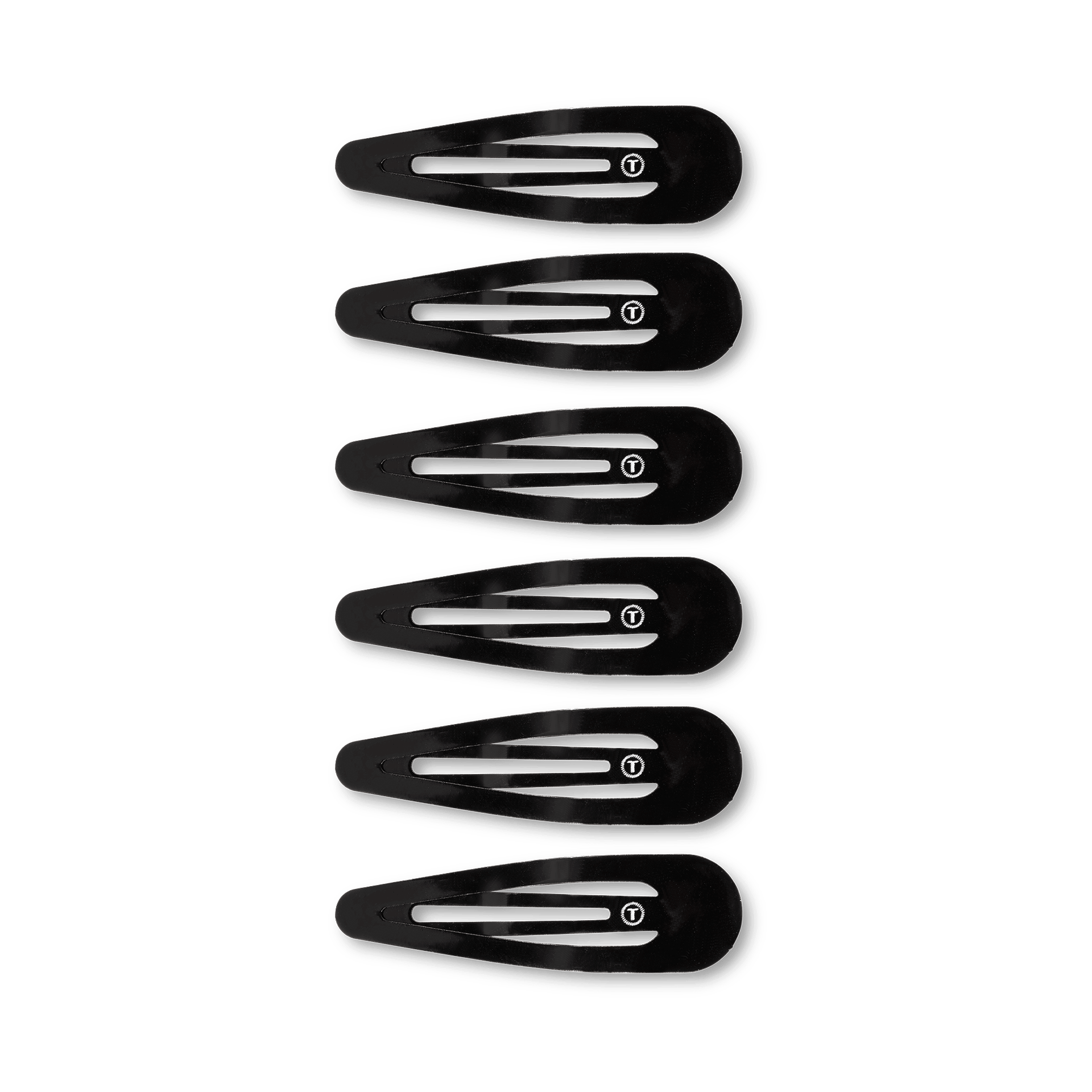 Jet Black Snap Clip (6Ct) in Black | TELETIES