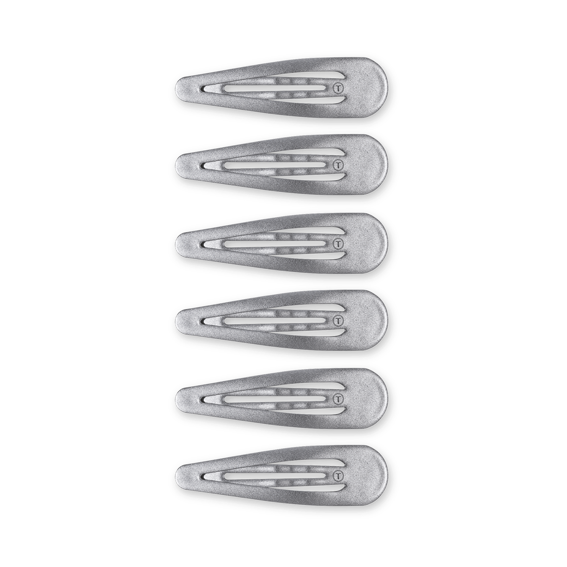 Silver Snap Clip (6Ct) in Gray | TELETIES