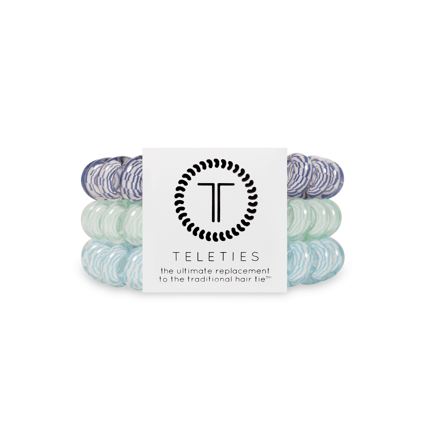 TELETIES - Totally Turquoise Large Hair Ties in Blue - Large