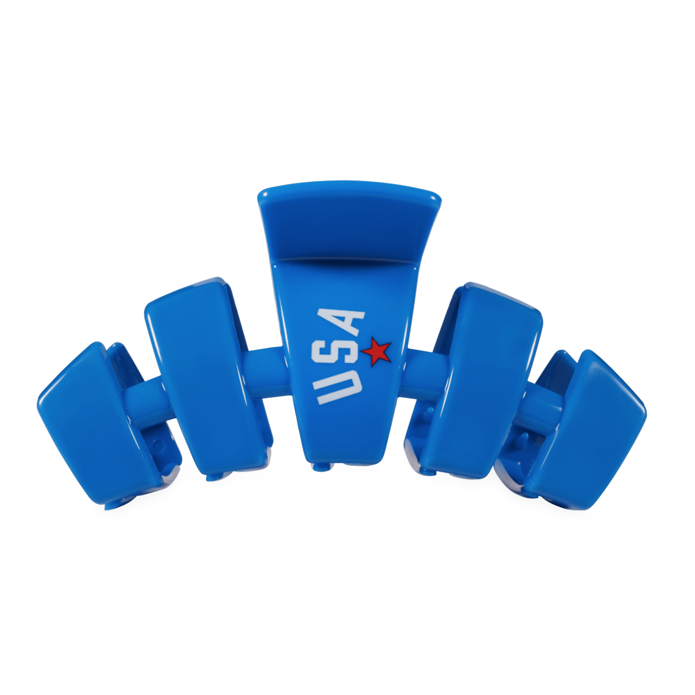 USA Classic Blue Large Claw Clip in Blue | TELETIES display picture 3