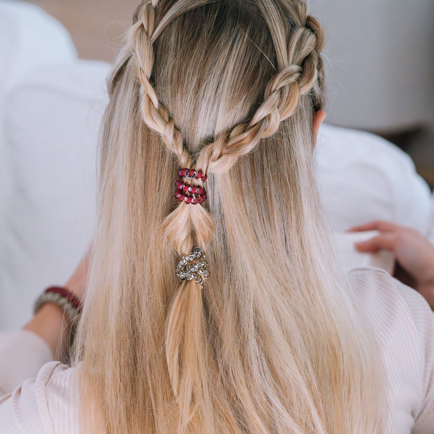 TELETIES - Wild Side Small Hair Ties in Red Tan Brown - Small