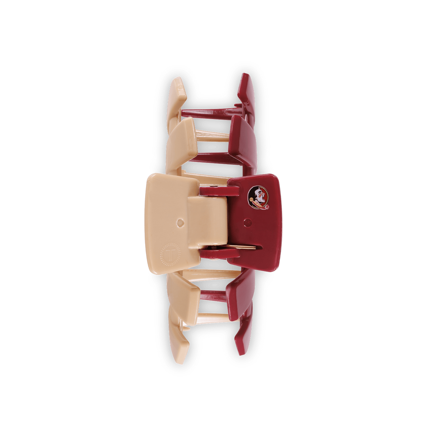 TELETIES - Florida State University Medium Claw Hair Clip in Red Beige - Medium