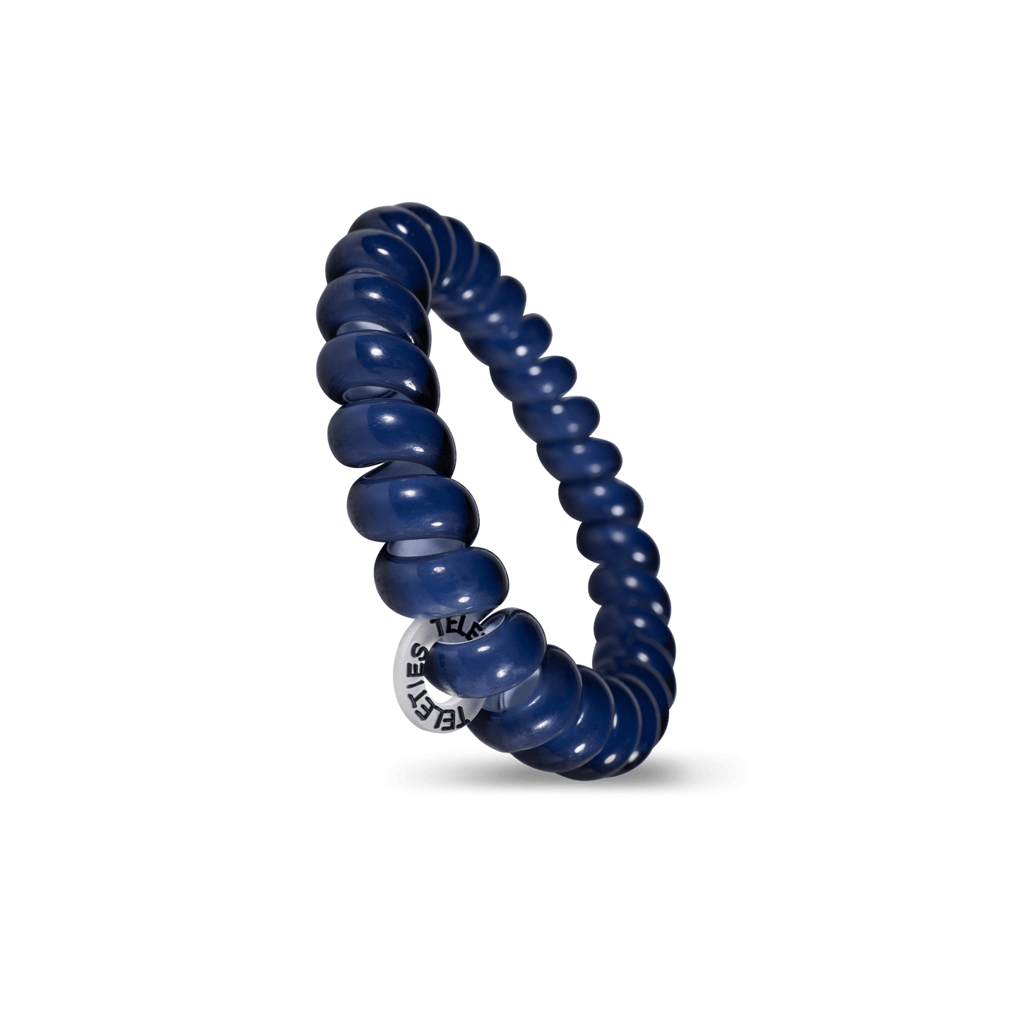 TELETIES - Nantucket Navy Large Hair Ties in Blue - Large