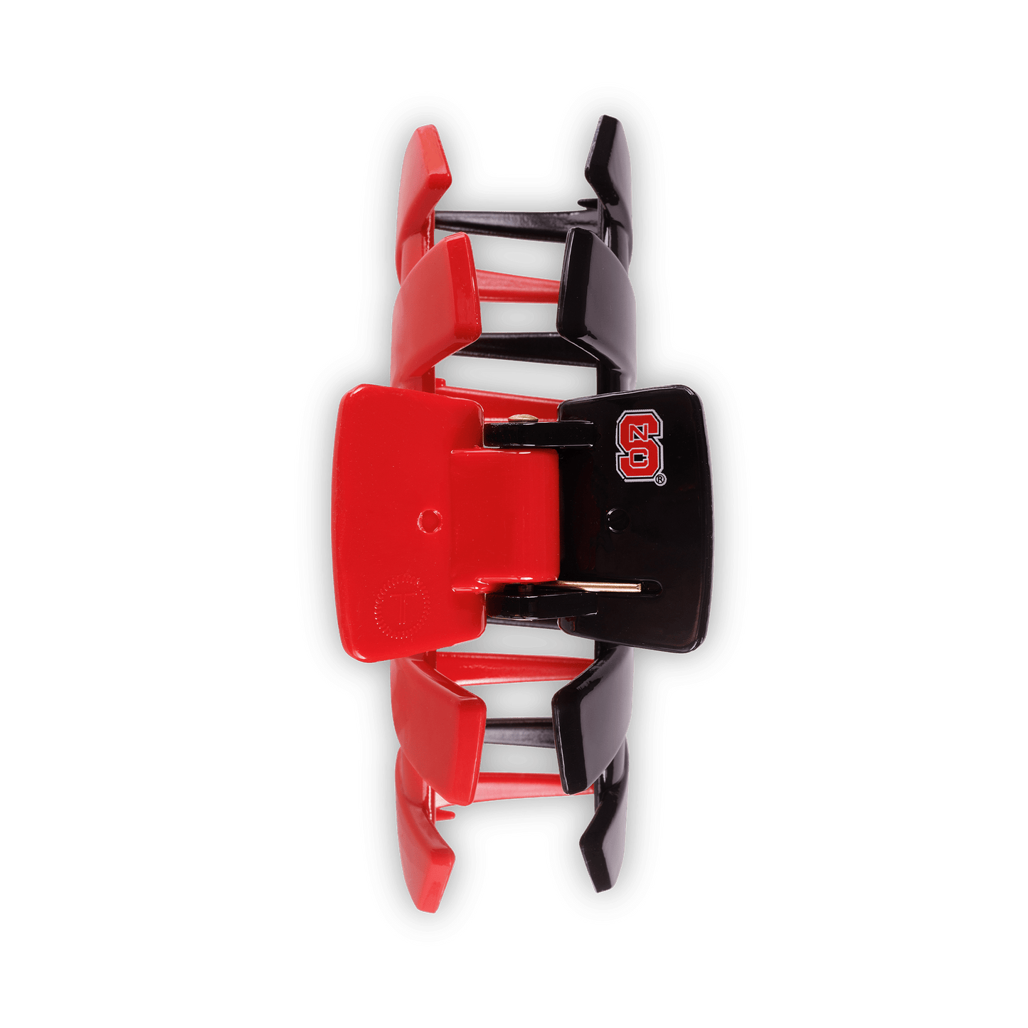 TELETIES - North Carolina State University Medium Claw Hair Clip in Red Black - Medium