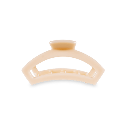 Open Almond Beige Small Hair Clip - Small Hair Clip - TELETIES 0