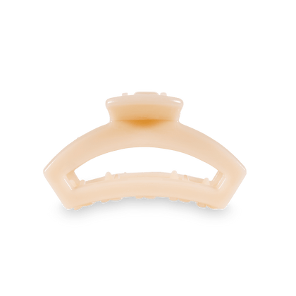 Open Almond Beige Tiny Hair Clip - Tiny Hair Clip - TELETIES 0