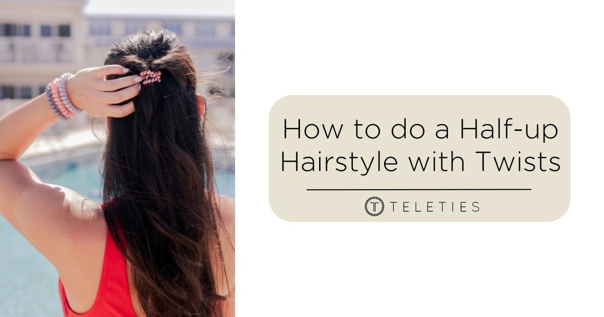 Half-up Twisty Hairstyle - a Fast & Comfy Look - TELETIES