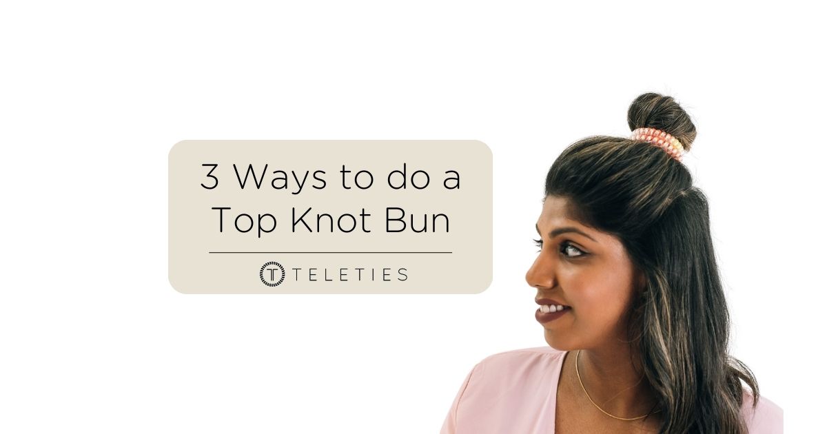 how to do a top knot bun
