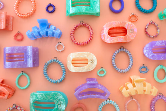 spring hair clips and ties