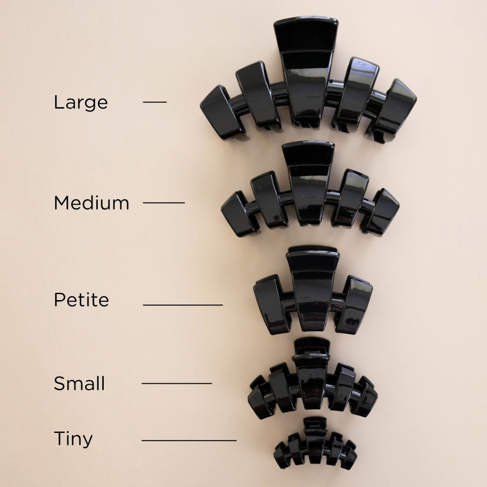 Classic Jet Black Petite Claw Clip
