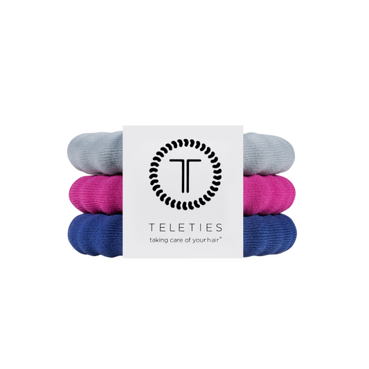 Autumn Assortments Large Nylon Hair Ties
                in Blue - Large
              
