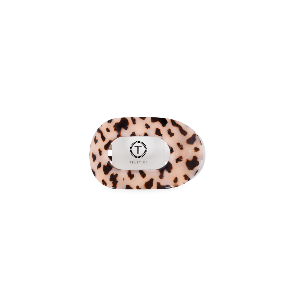 Blonde Tortoise Tiny Flat Round Clip
