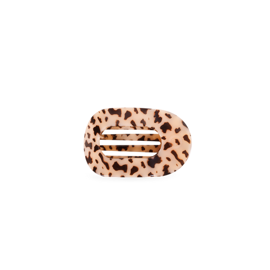 Blonde Tortoise Tiny Flat Round Clip
                in Brown Beige - Tiny
              