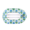 Blue Marigold Large Flat Round Hair Clip
