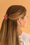 Open Calming Coral Tiny Hair Clip
