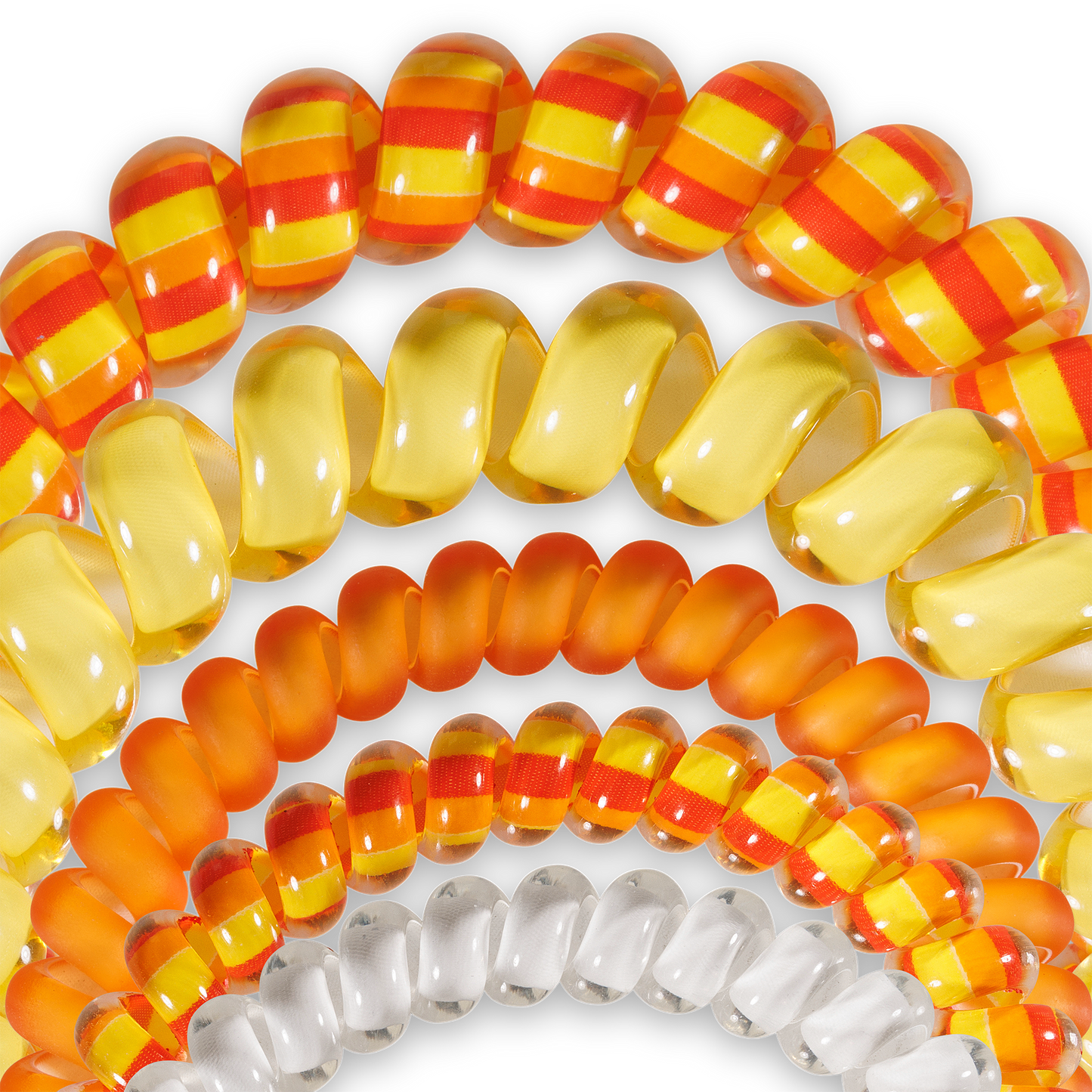 TELETIES - Candy Corn Mix Pack Hair Ties in Yellow Orange - Mix Pack