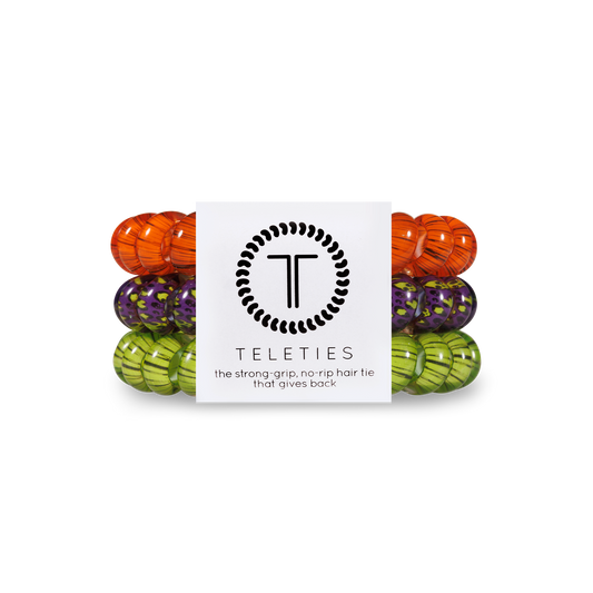 Creepin' it Real Large Hair Ties in Green Orange Black - Large