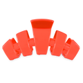 Classic Darty Large Hair Clip in Orange Coral Neon - Large