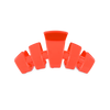 TELETIES - Classic Darty Small Hair Clip in Coral Neon - Small - Image - 1