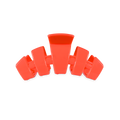 Classic Darty Small Hair Clip in Coral Neon - Small