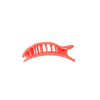 TELETIES - Darty Small Flat Round Hair Clip in Orange Coral Neon - Small - Image - 3