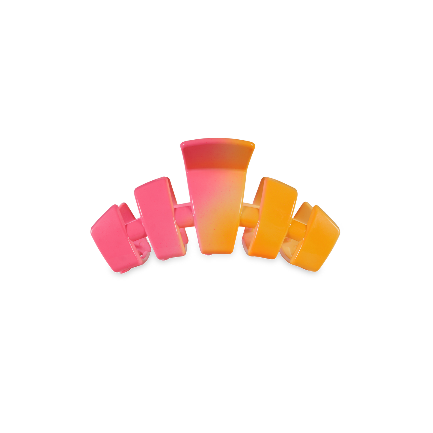 TELETIES - Classic Day Rave Tiny Hair Clip in Orange Pink - Tiny