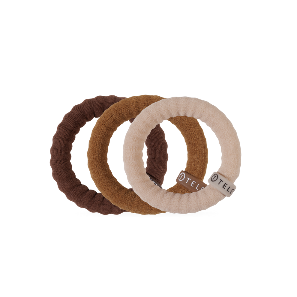 Espresso Yourself Small Nylon Hair Ties
