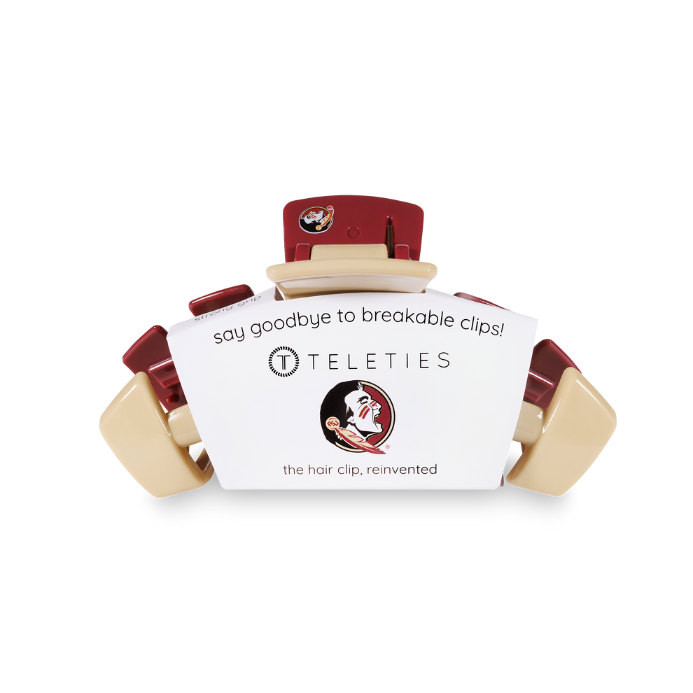 TELETIES - MEDIUM - FLORIDA STATE UNIVERSITY - CLASSIC HAIR CLIP
