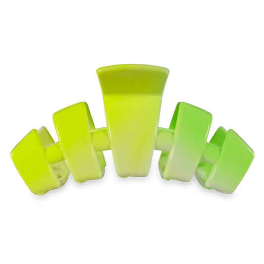 Classic Glow For It Large Hair Clip in Yellow Green - Large