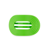 TELETIES - Glow For It Medium Flat Round Hair Clip in Green Neon - Medium - Image - 1