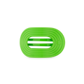 Glow For It Small Flat Round Hair Clip in Green Neon - Small