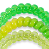 TELETIES - Glow For It Large Hair Ties in Green Yellow Neon - Large - Image - 3