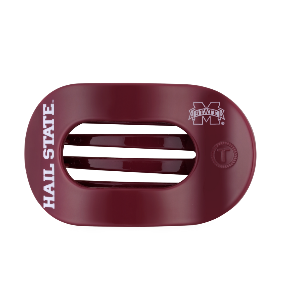Hail State! Large Flat Round Hair Clip
