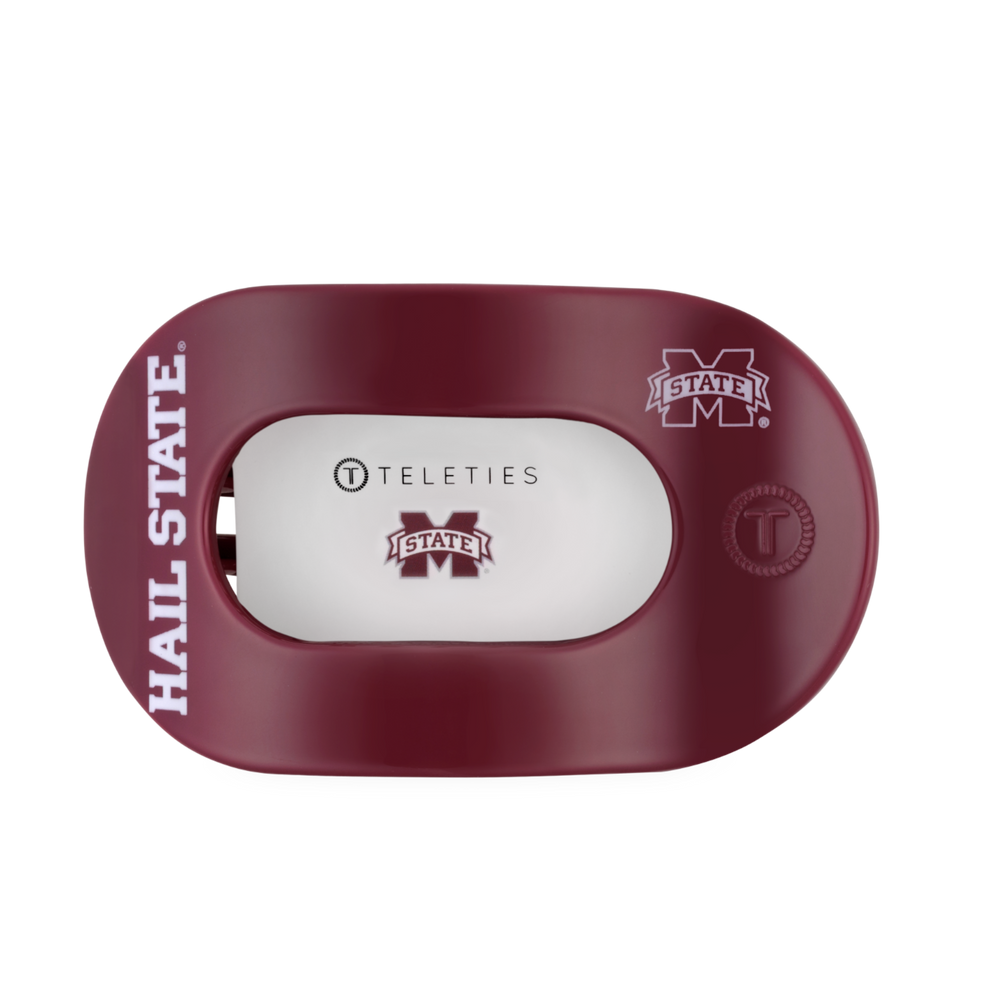 Hail State! Large Flat Round Hair Clip
