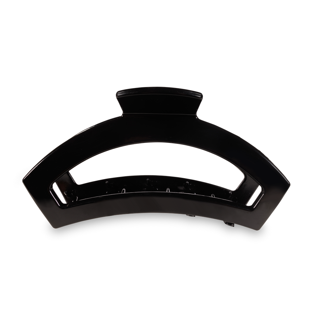 TELETIES - LARGE - JET BLACK - OPEN HAIR CLIP
