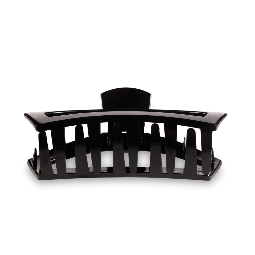 TELETIES - LARGE - JET BLACK - OPEN HAIR CLIP
