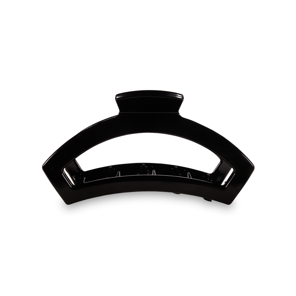 TELETIES - MEDIUM - JET BLACK - OPEN HAIR CLIP

