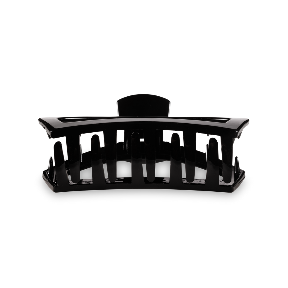 TELETIES - MEDIUM - JET BLACK - OPEN HAIR CLIP

