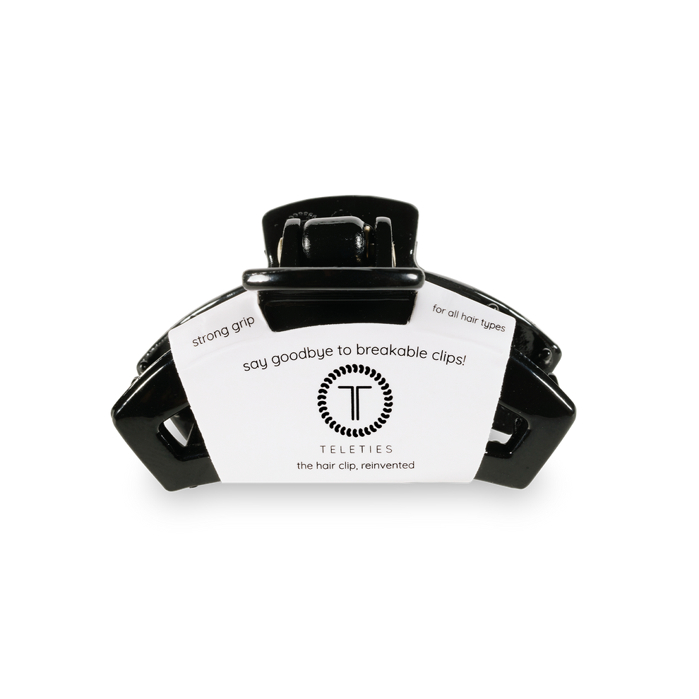 TELETIES - TINY - JET BLACK - OPEN HAIR CLIP
